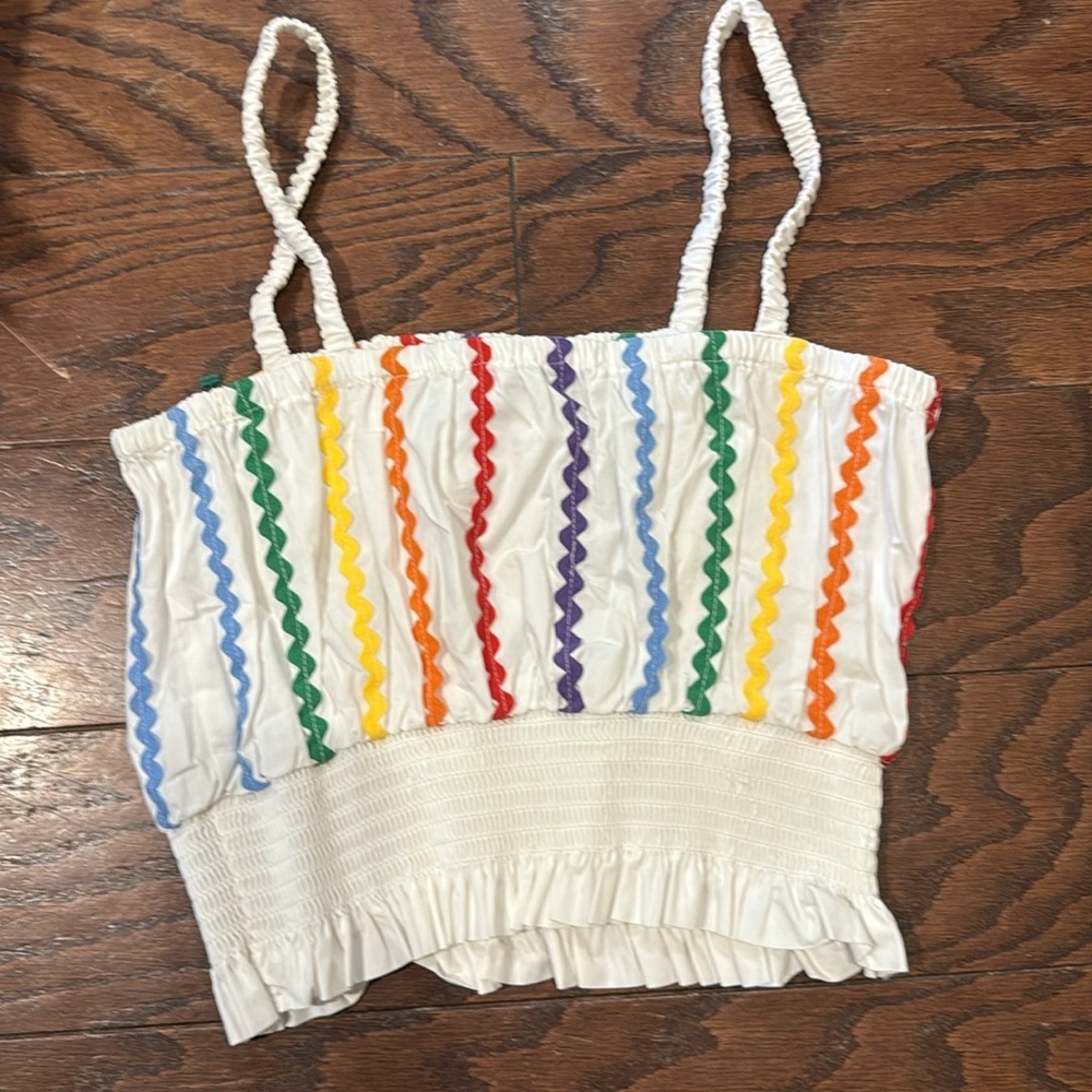English Factory ric rac smocked top, XS - Picture 5 of 6